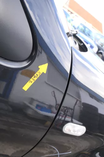 VW Polo 6N 6N2 Tür vorne rechts Beifahrertür 2/3-Türer schwarz LC9Z (166332)