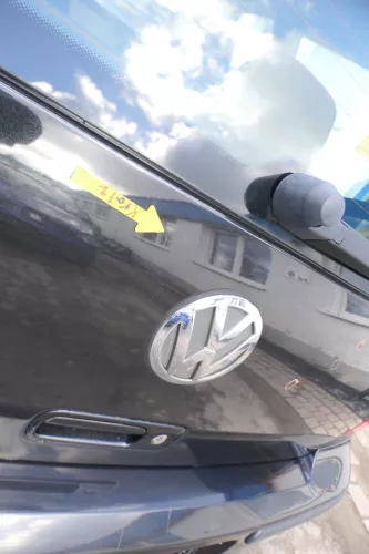 Polo 6N2 Heckklappe Klappe hinten Kofferraumklappe schwarz LC9Z Scheibe (166334)