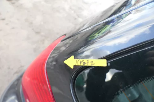 Polo 6N2 Heckklappe Klappe hinten Kofferraumklappe schwarz LC9Z Scheibe (166334)