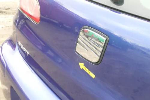 Seat Ibiza 6L Heckklappe Klappe hinten Kofferraumklappe blau LS5S ohneBremsleuch (166353)