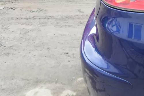 Seat Ibiza 6L Stoßstange Heckstoßstange hinten blau LS5S (166354)