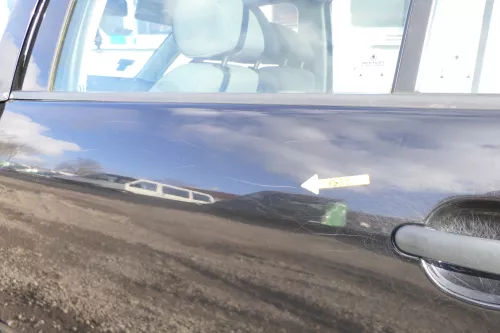 Skoda Fabia 6Y Limousine Schrägheck Tür hinten links schwarz LF9R (166388)