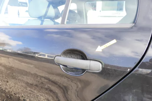 Skoda Fabia 6Y Limousine Schrägheck Tür hinten links schwarz LF9R (166388)