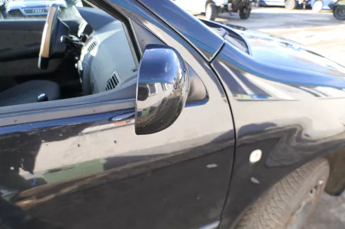 Skoda Fabia 6Y elektrisch Spiegel Außenspiegel rechts mit Glas schwarz LF9R (166392)