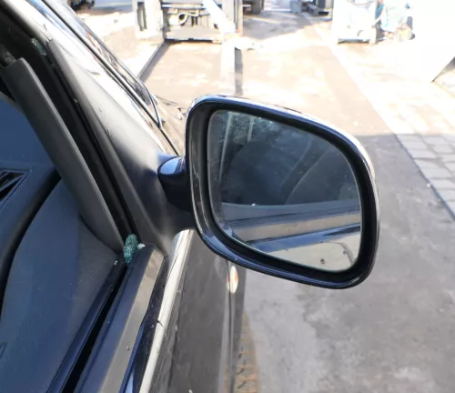 Skoda Fabia 6Y elektrisch Spiegel Außenspiegel rechts mit Glas schwarz LF9R (166392)