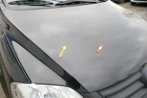 VW Fox 5Z Motorhaube Klappe vorn vorne schwarz LC9Z Haube (166408)