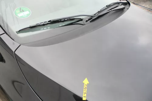 VW Fox 5Z Motorhaube Klappe vorn vorne schwarz LC9Z Haube (166408)