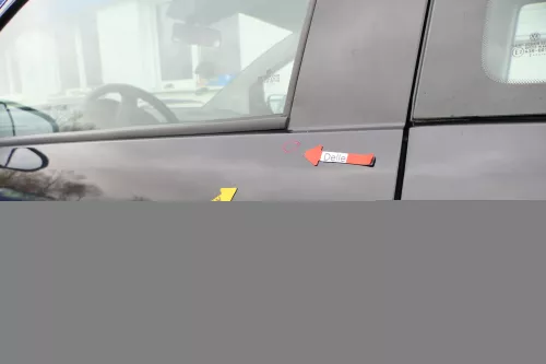 VW Fox 5Z Tür vorne links Fahrertür schwarz LC9Z (166410)