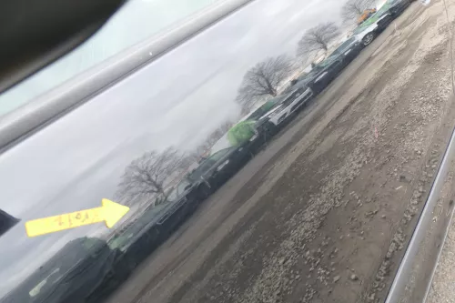 VW Fox 5Z Tür vorne links Fahrertür schwarz L041 - ohne Anbauteile (166449)