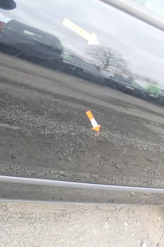 VW Fox 5Z Tür vorne links Fahrertür schwarz L041 - ohne Anbauteile (166449)