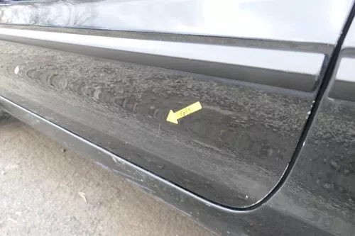 VW Fox 5Z Tür vorne links Fahrertür schwarz L041 - ohne Anbauteile (166449)