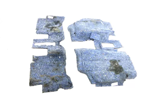 VW Fox 5Z Dämmung unter Teppich Innenraumteppich Bodenbelag Dämpfung komplett (166455)