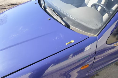 VW Polo 6N Motorhaube Frontklappe Haube vorne Klappe blau LD5D (166476)