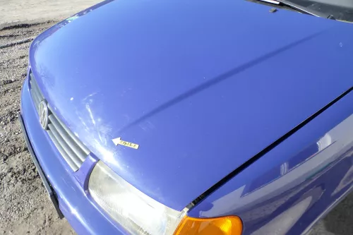 VW Polo 6N Motorhaube Frontklappe Haube vorne Klappe blau LD5D (166476)