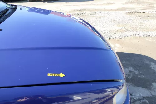 VW Polo 6N Motorhaube Frontklappe Haube vorne Klappe blau LD5D (166497)