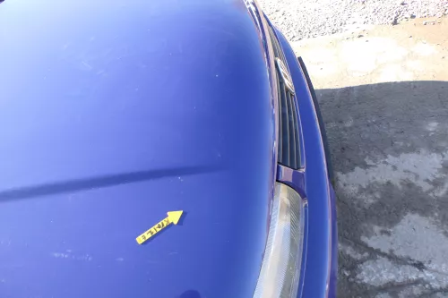 VW Polo 6N Motorhaube Frontklappe Haube vorne Klappe blau LD5D (166497)