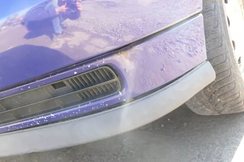 VW Polo 6N Stoßstange vorne 2-geteilte Frontstoßstange blau LD5D Stoßfänger (166498)