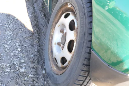 VW Lupo Stoßstange hinten Heckstoßstange Stoßfänger grün LA6N (166509)