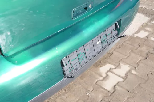 VW Lupo Stoßstange hinten Heckstoßstange Stoßfänger grün LA6N (166509)