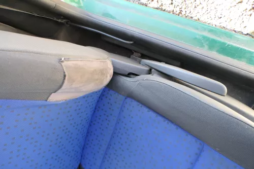 Arosa Lupo Sitz vorne links Fahrersitz Höhenverstellung schwarz blau (166513)