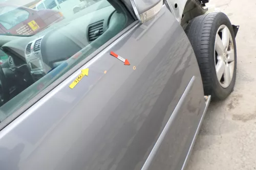 VW Golf 5 V 1K Tür Türblatt vorne rechts Beifahrertür 2/3-Türer grau LA7T (166521)