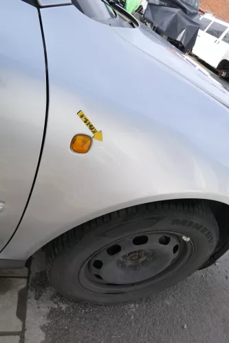 Audi A3 8L Kotflügel vorne rechts silber LY7M grau (166589)