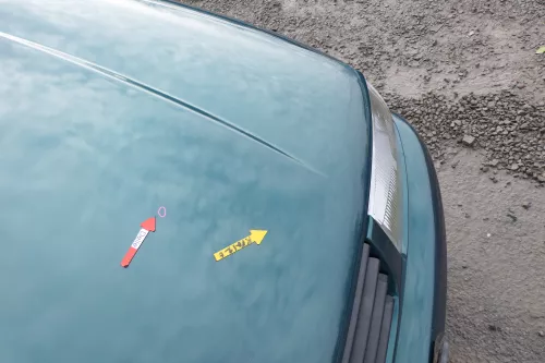 VW Polo 6N Motorhaube Klappe vorn vorne grün LC6P (166607)