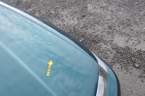 VW Polo 6N Motorhaube Klappe vorn vorne grün LC6P (166607)