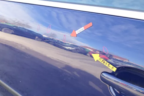 VW Passat 3B 3BG Kombi Variant Tür hinten links blau LA5E ohneAnbauteile (166645)