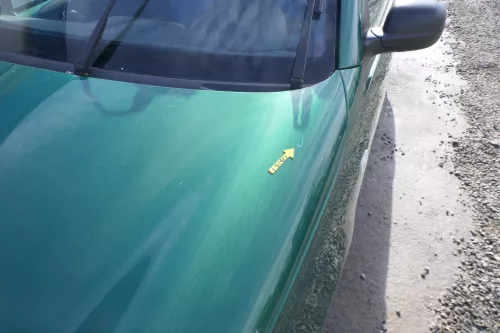 VW Lupo Motorhaube Klappe Frontklappe Haube vorne grün LA6N (166664)