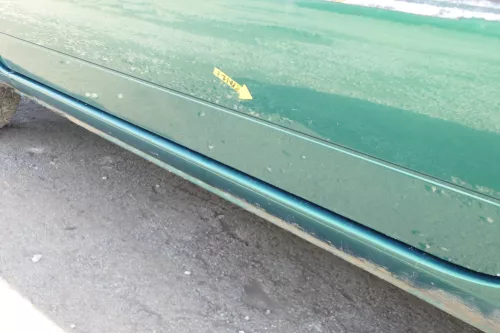 VW Lupo Seat Arosa Tür vorne links Fahrertür grün LA6N (mechanischer FH) (166669)