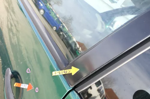 VW Lupo Seat Arosa Tür vorne links Fahrertür grün LA6N (mechanischer FH) (166669)