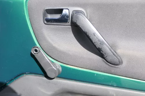 VW Lupo Arosa Türverkleidung Verkleidung Tür vorne rechts oben off-black (166674)