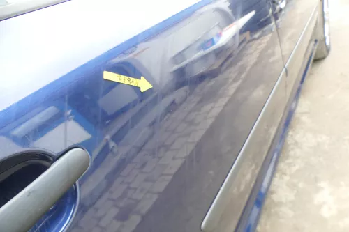 Skoda Octavia 1U5 Combi Kombi Variant Tür hinten rechts blau 9460 LF5U (166695)