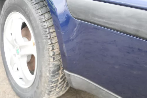 Skoda Octavia 1U Kombi Combi Stoßstange hinten Heckstoßstange blau LF5U 9460 (166701)