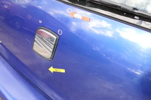 Arosa 6H Heckklappe Klappe hinten Kofferraumklappe Facelfift blau LS5N (166806)