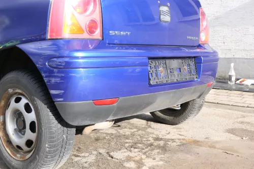Seat Arosa 6H Stoßstange hinten Facelift Heckstoßstange blau LS5N (166807)