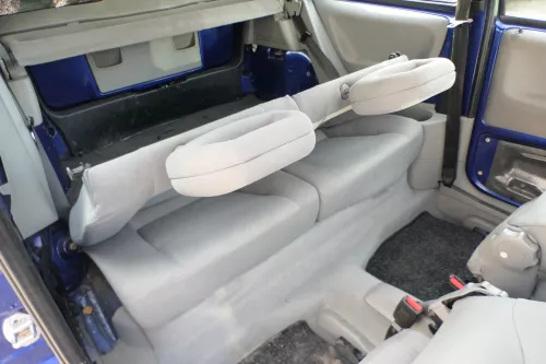 VW Lupo Seat Arosa Sitz Rückbank Sitzfläche für Kopfstützen grau (166814)