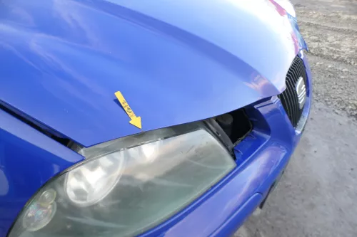 Seat Ibiza 6L Motorhaube Haube Klappe vorne blau LS5G 6L0823031D (166820)