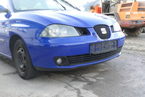Seat Ibiza 6L Stoßstange Frontstoßstange vorne blau LS5G bis caAnfang2006 (166829)