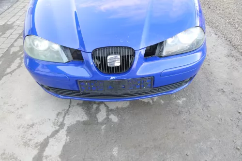 Seat Ibiza 6L Stoßstange Frontstoßstange vorne blau LS5G bis caAnfang2006 (166829)