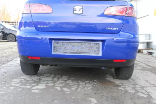 Seat Ibiza 6L Heckklappe Klappe hinten Kofferraumklappe blau LS5G ohneBremsleuch (166833)