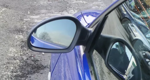 Seat Ibiza 6L elektrischer Spiegel Außenspiegel links blau LS5G elekt anklappbar (166835)