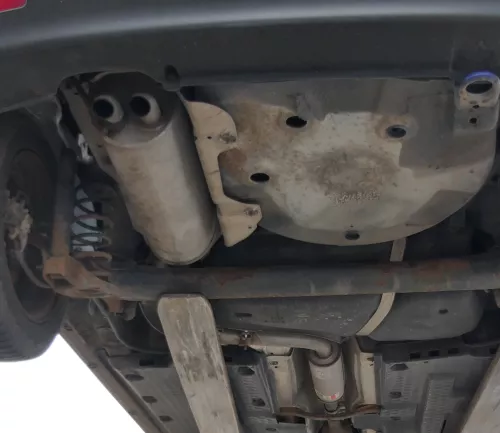 VW Polo 9N Ibiza 6L Auspuff Endschalldämpfer + Mittel hinten TDI ATDI