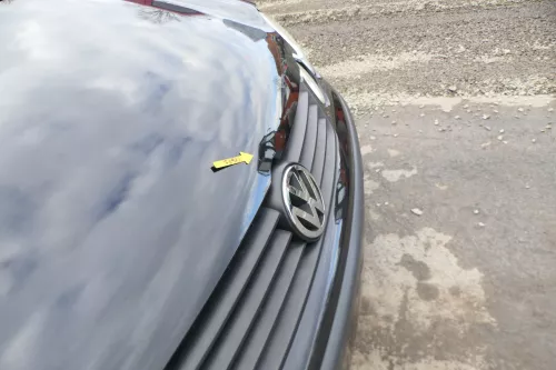 VW Polo 9N Motorhaube Klappe Haube vorne schwarz LC9Z bis ca. Bj. 2004 d (166860)