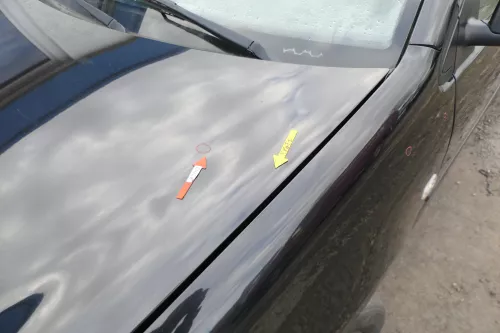 VW Polo 9N Motorhaube Klappe Haube vorne schwarz LC9Z bis ca. Bj. 2004 d (166860)