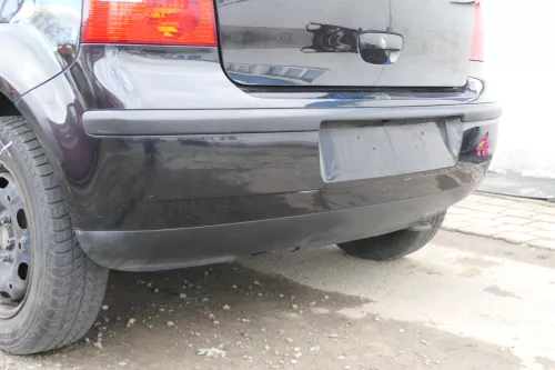 VW Polo 9N 9N3 Stoßstange Heckstoßstange hinten schwarz LC9Z (166866)