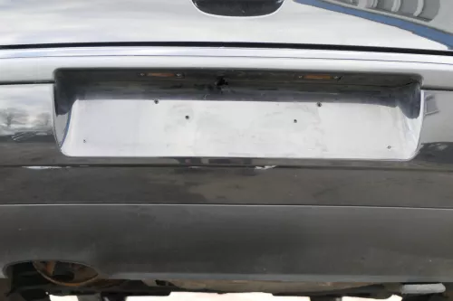 VW Polo 9N 9N3 Stoßstange Heckstoßstange hinten schwarz LC9Z (166866)