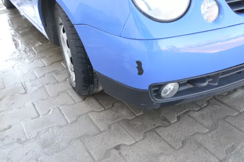 VW Lupo 6x Stoßstange vorne Frontstoßstange Stoßfänger blau LR5A (166881)