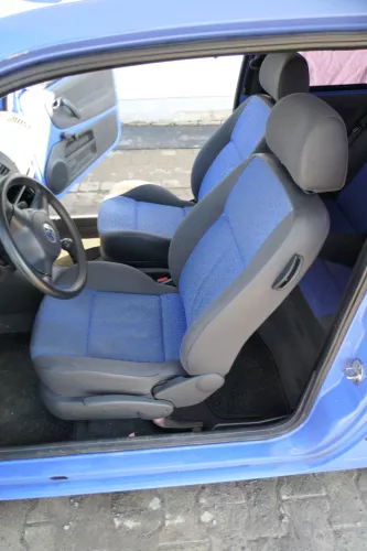 Arosa Lupo Sitz vorne links Fahrersitz Höhenverstellung schwarz blau (166892)